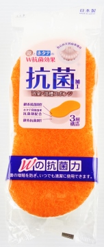 日製37302抗菌海綿-橘