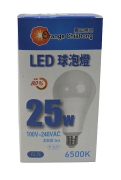 LED ORANGE 25W燈泡(正白光) E27