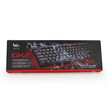 羅納多KB047 CK2懸浮式防潑水鍵盤-USB