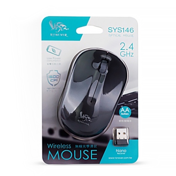 羅納多SYS146(黑色)2.4G無線光學滑鼠