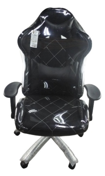012-電競椅蘭妮腰腳墊收納電鍍黑