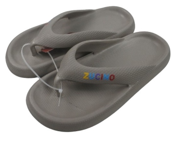 ZC2277(男版)厚底人字拖鞋(黑色/灰色)