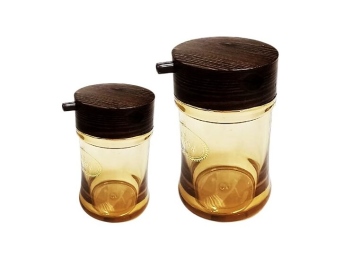 韓國(小)木紋醬油/醋瓶W009